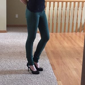 Green jeans / pants from Saks Fifth Avenue